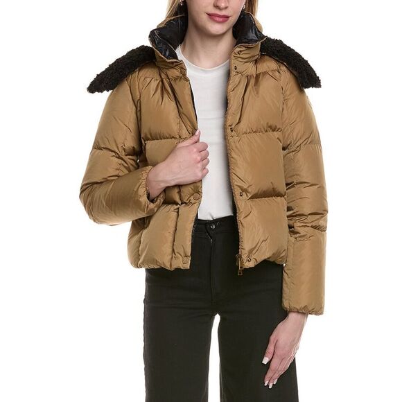 Moncler WomensDown Puffer Jacket Tan